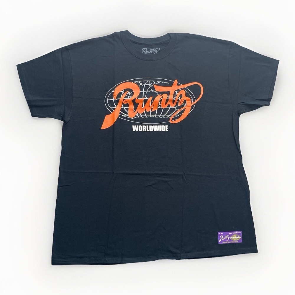 Runtz All Country Tee T-Shirt Mens XL Black and Orange Cannabis Stoner Smoke